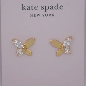 NWT Kate Spade Butterfly Stud Earrings